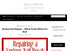 Tablet Screenshot of nailcarehq.com